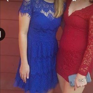 blue homecoming dress